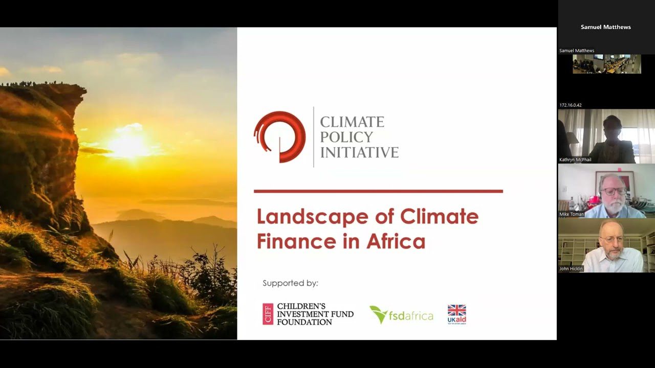 CDG Meeting - Climate Finance in Africa | What thelandscape really looks like