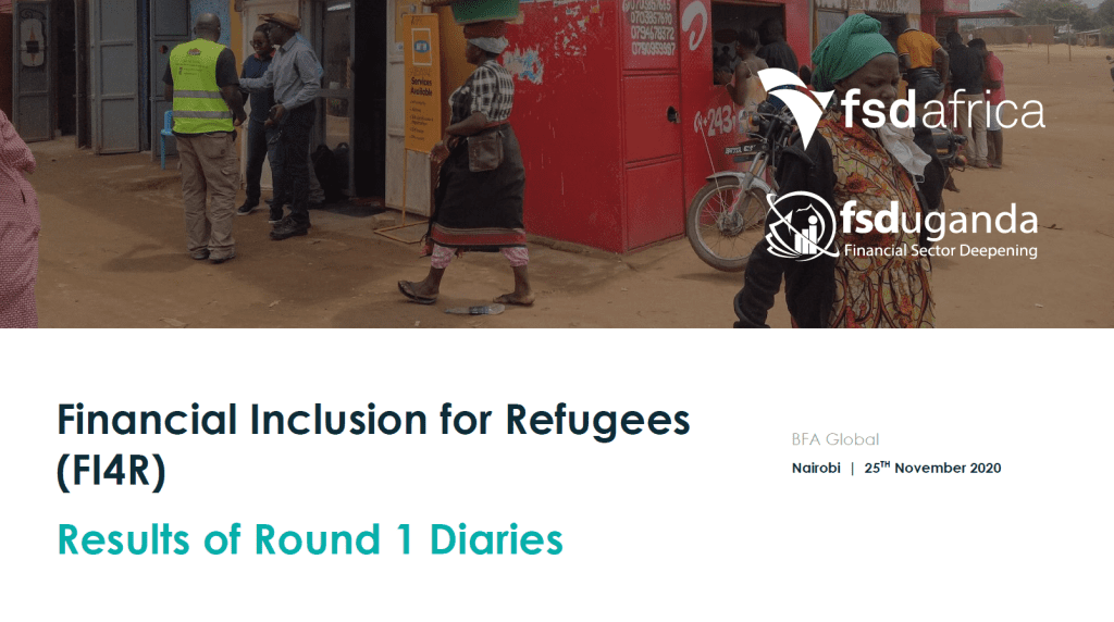 Financial Inclusion for Refugees (FI4R) – Results of Round 1 Diaries