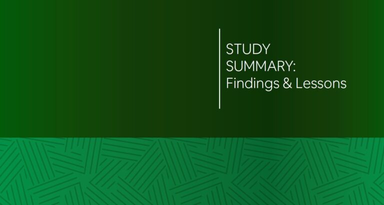 Study on Managing Sovereign Debt in Times of Crisis: Study Summary: Findings & Lessons