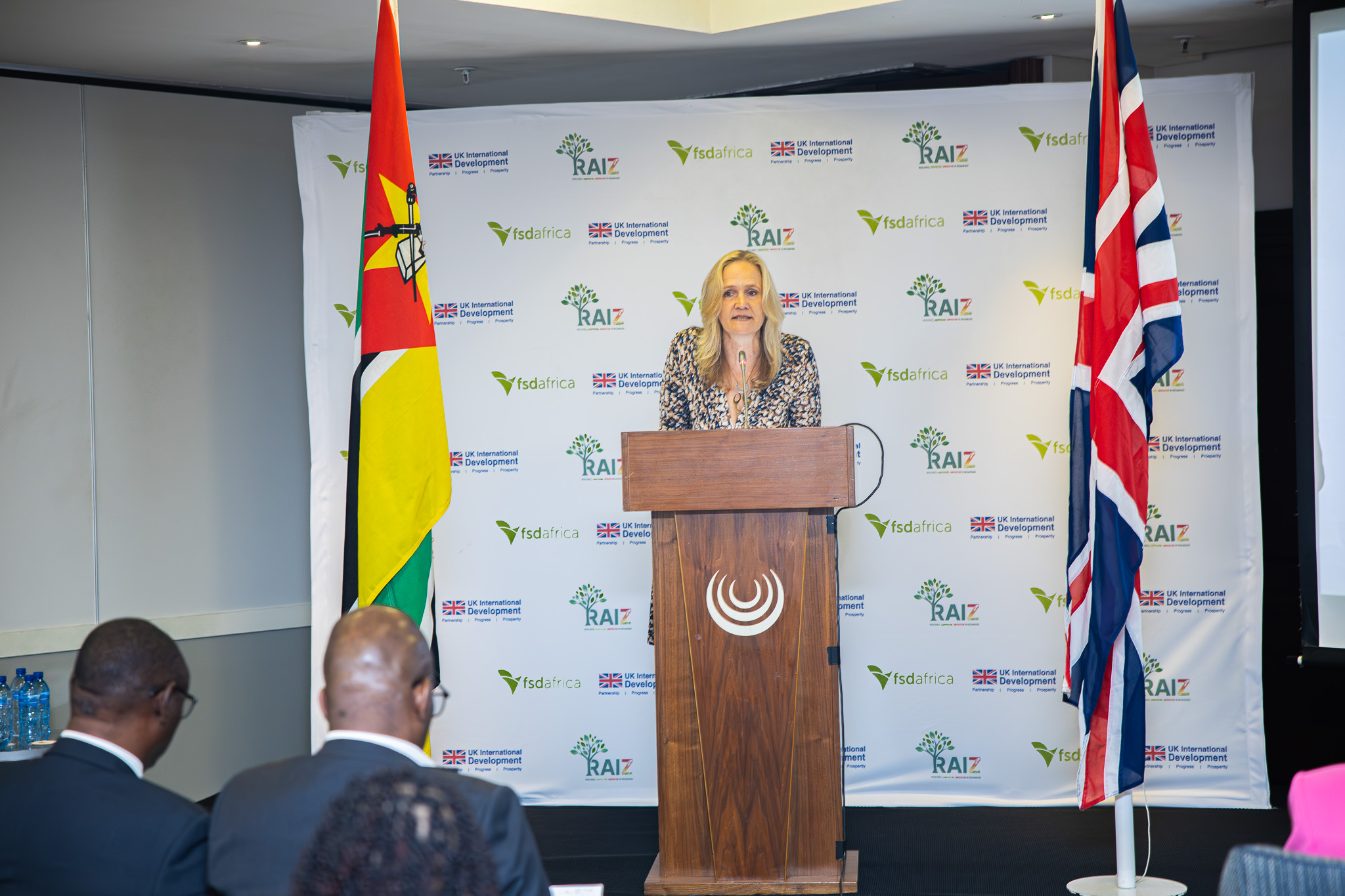 FSD Africa's Early-Stage Finance Director, Juliet Munro at the launch of the RAIZ Programme in Mozambique